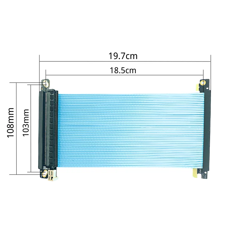 Double Reverse Pci-e 4.0 Riser - Itx Gpu Riser Pcie 4.0 16X review and price