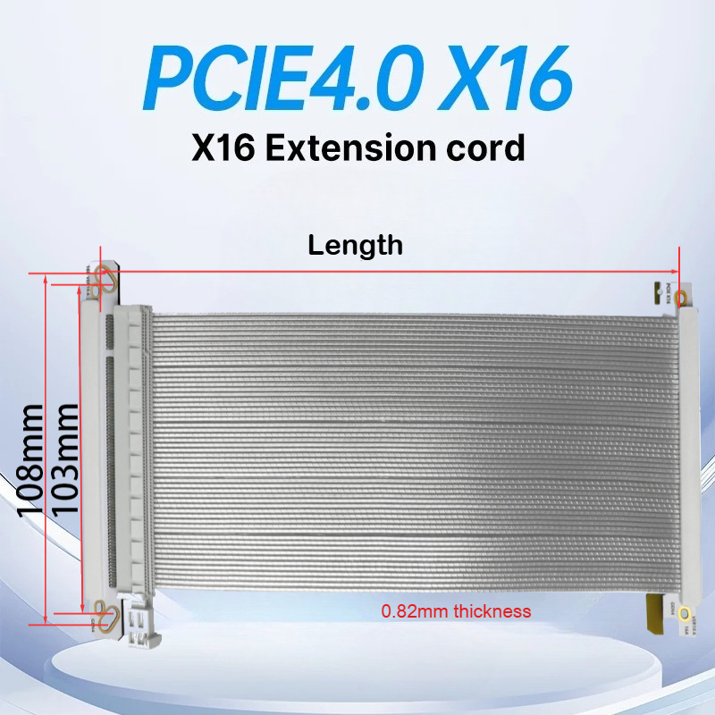 ADT-Link PCI-E x16 4.0 Riser C - Itx Gpu Riser Pcie 4.0 16X review and price