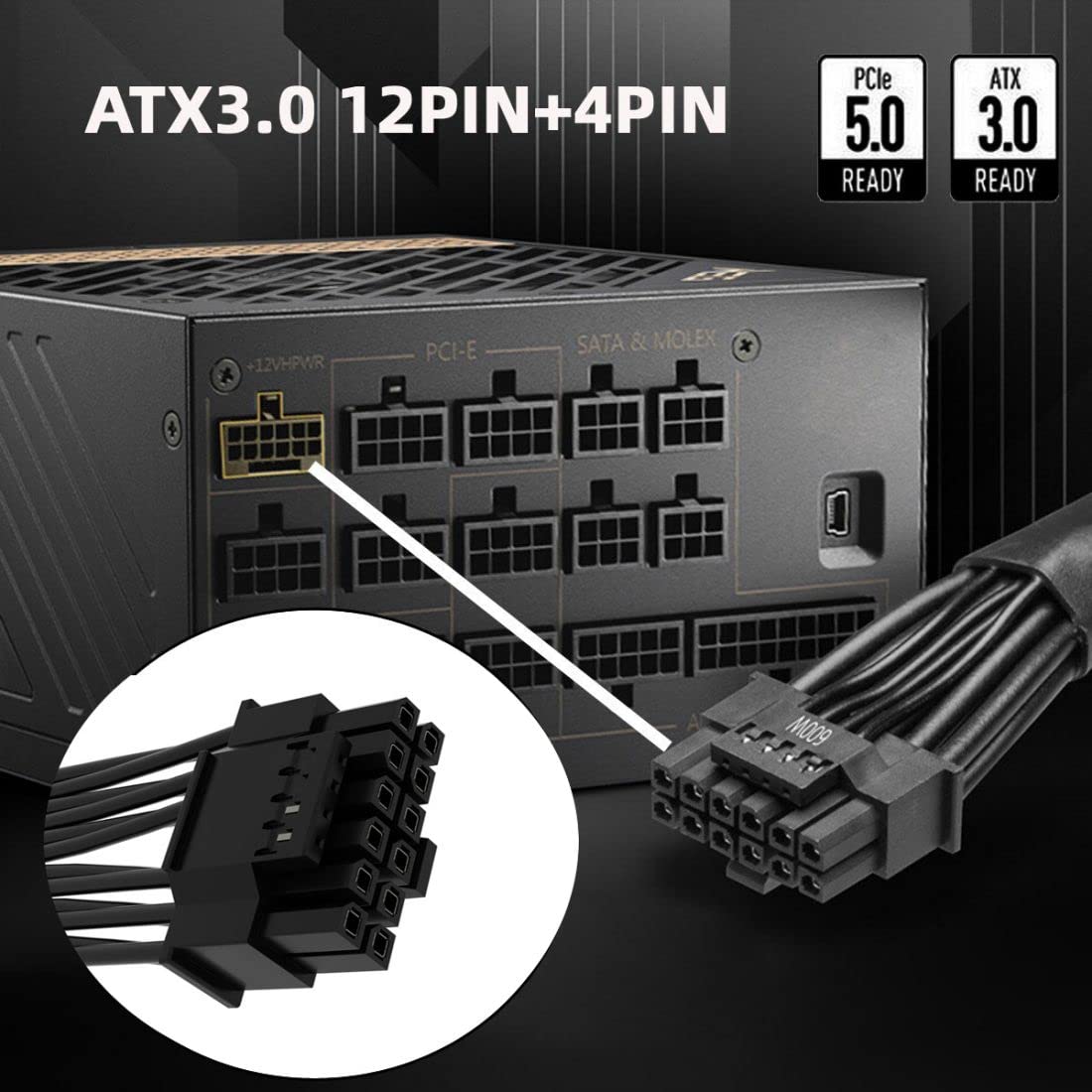 12VHPWR ATX3.0 PCI-E 5.0 Power - Dual 8Pin To 16Pin 12Vhpwr Cable review and price