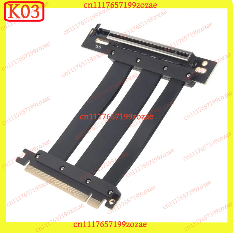 K03 PCIe 5.0 X16 90‑Degree Slo - Pcie 5.0 Gpu Riser Cable review and price