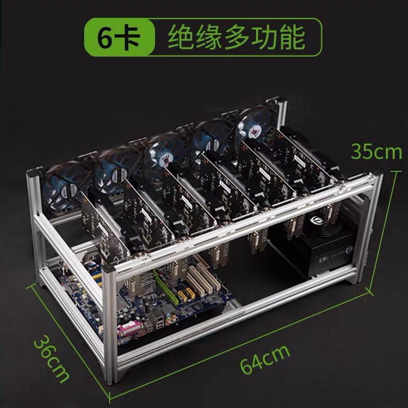 6 8 12 19 GPU Miner Mining Rig - Gpu Mining Rig Frame 8 Gpu review and price