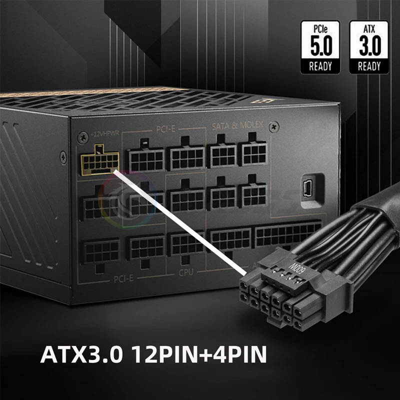 12V HPWR ATX3.0 PCI-E 5.0 Powe - Dual 8Pin To 16Pin 12Vhpwr Cable review and price