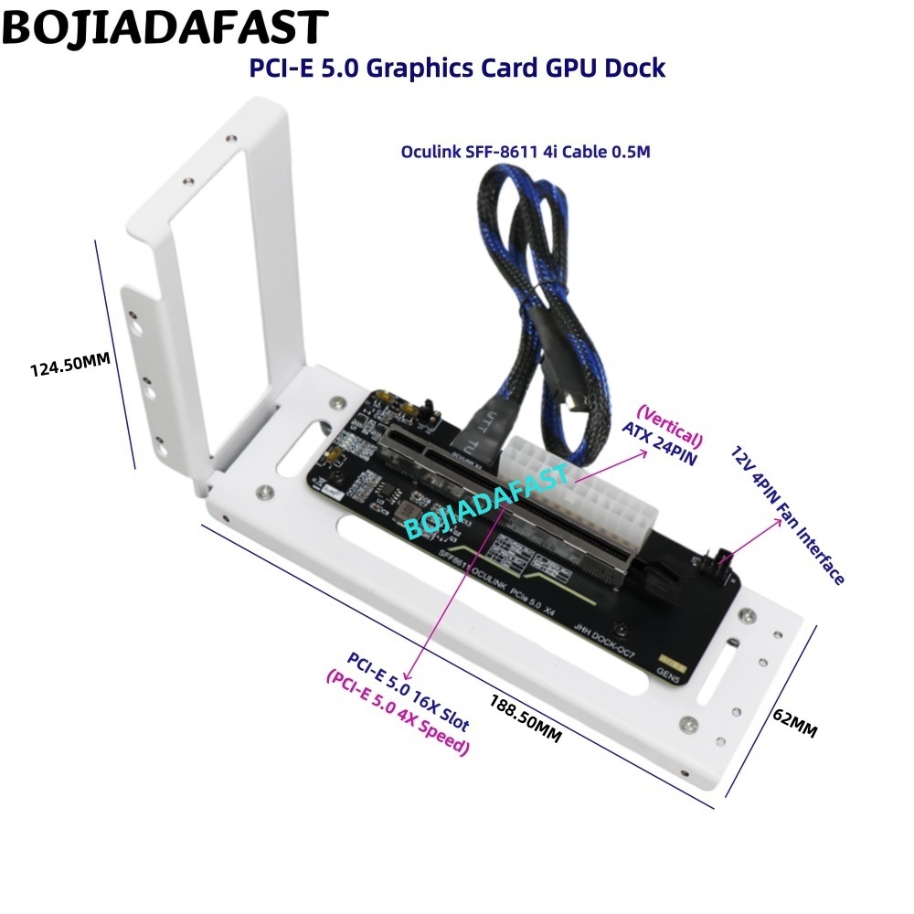 PCI-E 5.0 16X GEN5 Adapter Car - Pcie 5.0 Gpu Riser Cable review and price