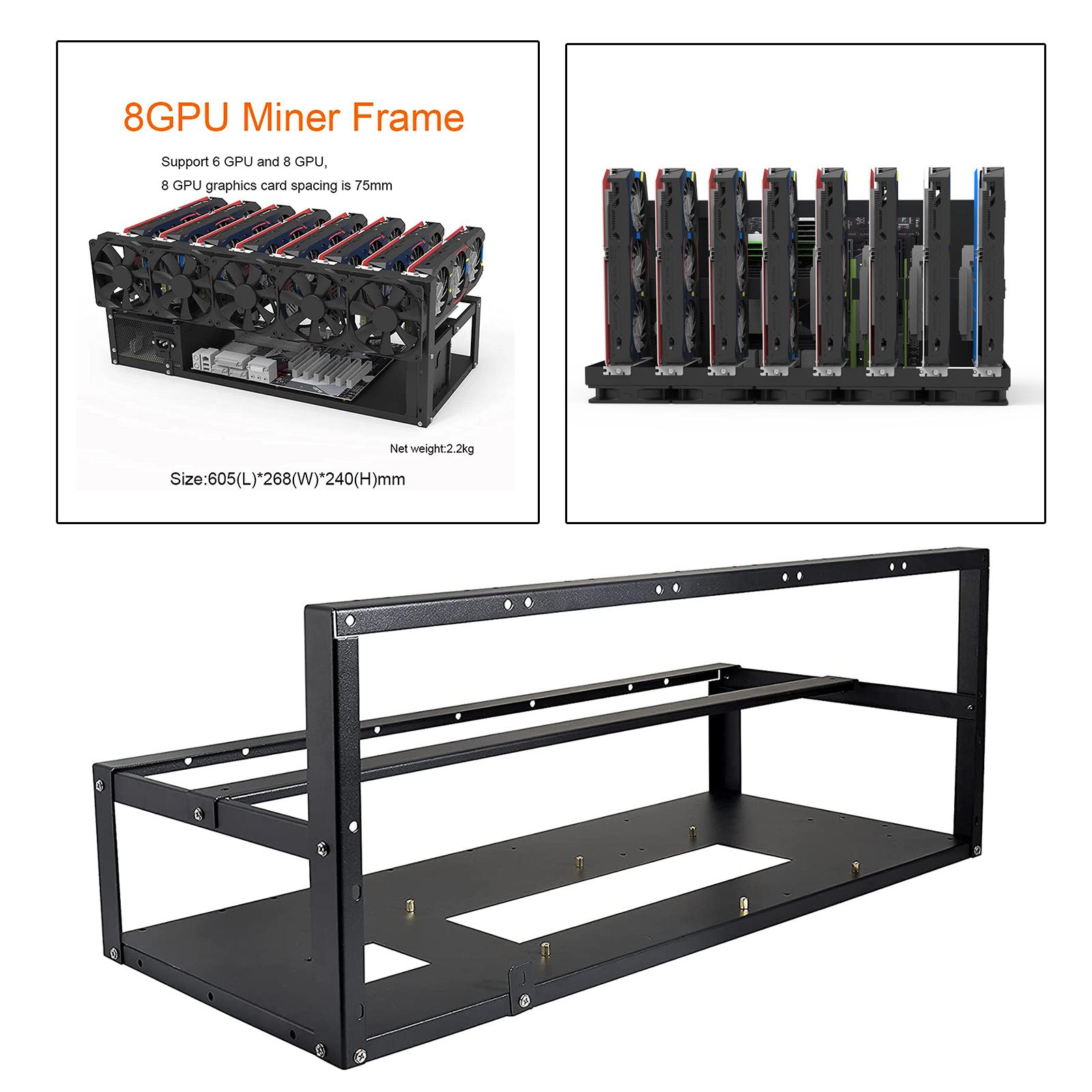 6/8 GPU Mining Rig Frame Rack  - Gpu Mining Rig Frame 8 Gpu review and price
