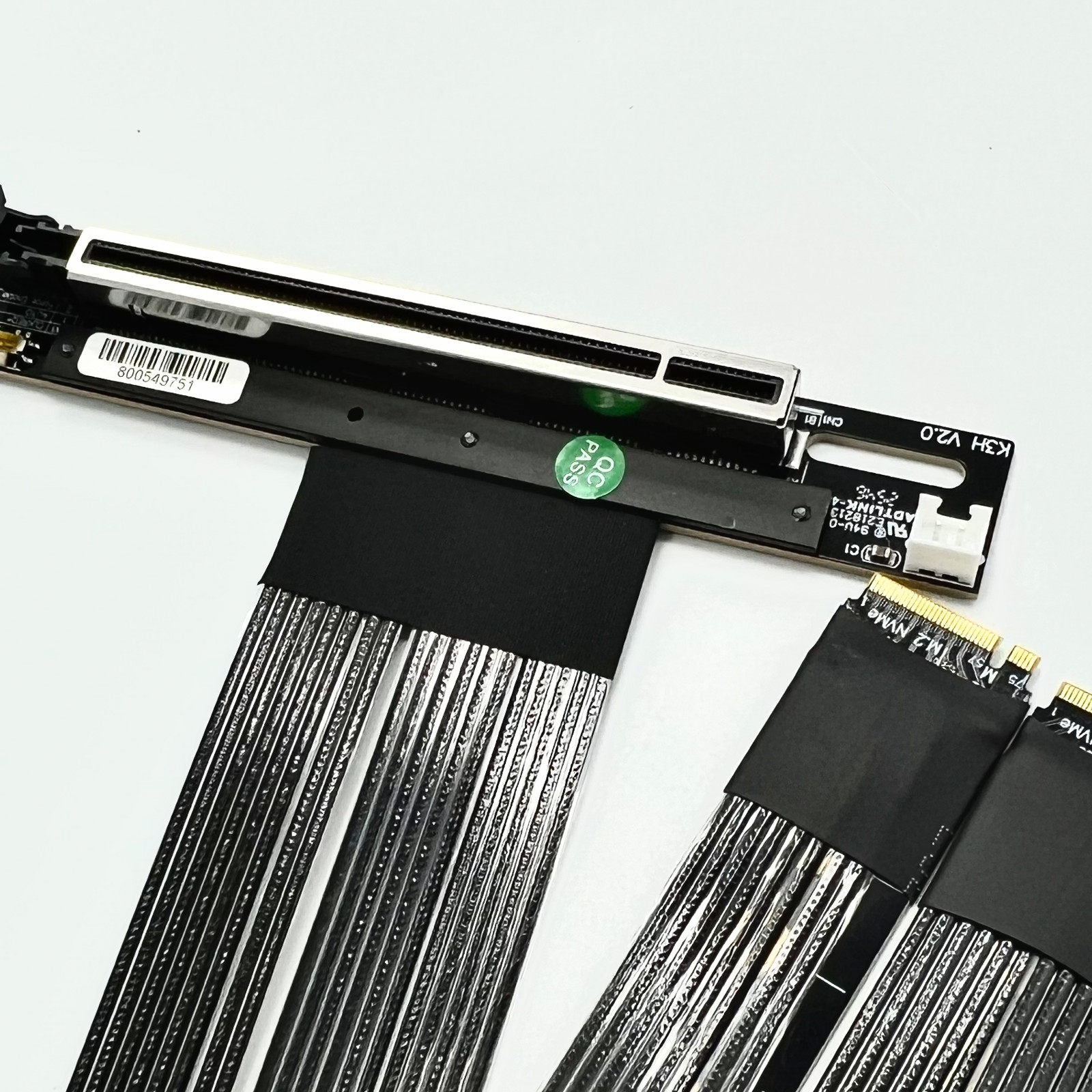 PCIe 5.0 X16 4*M.2 NVMe To X8  - Pcie 5.0 Gpu Riser Cable review and price