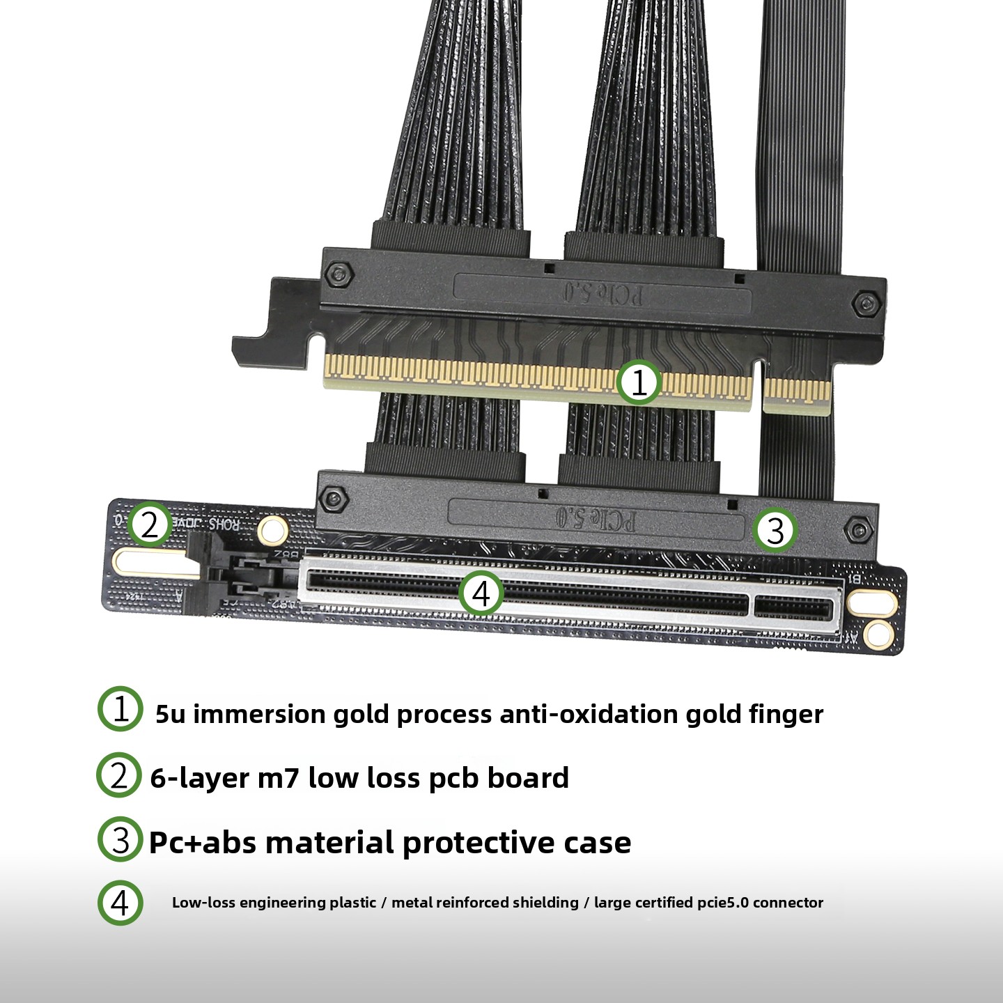 GPU Server Dedicated PCIE 5.0  - Pcie 5.0 Gpu Riser Cable review and price